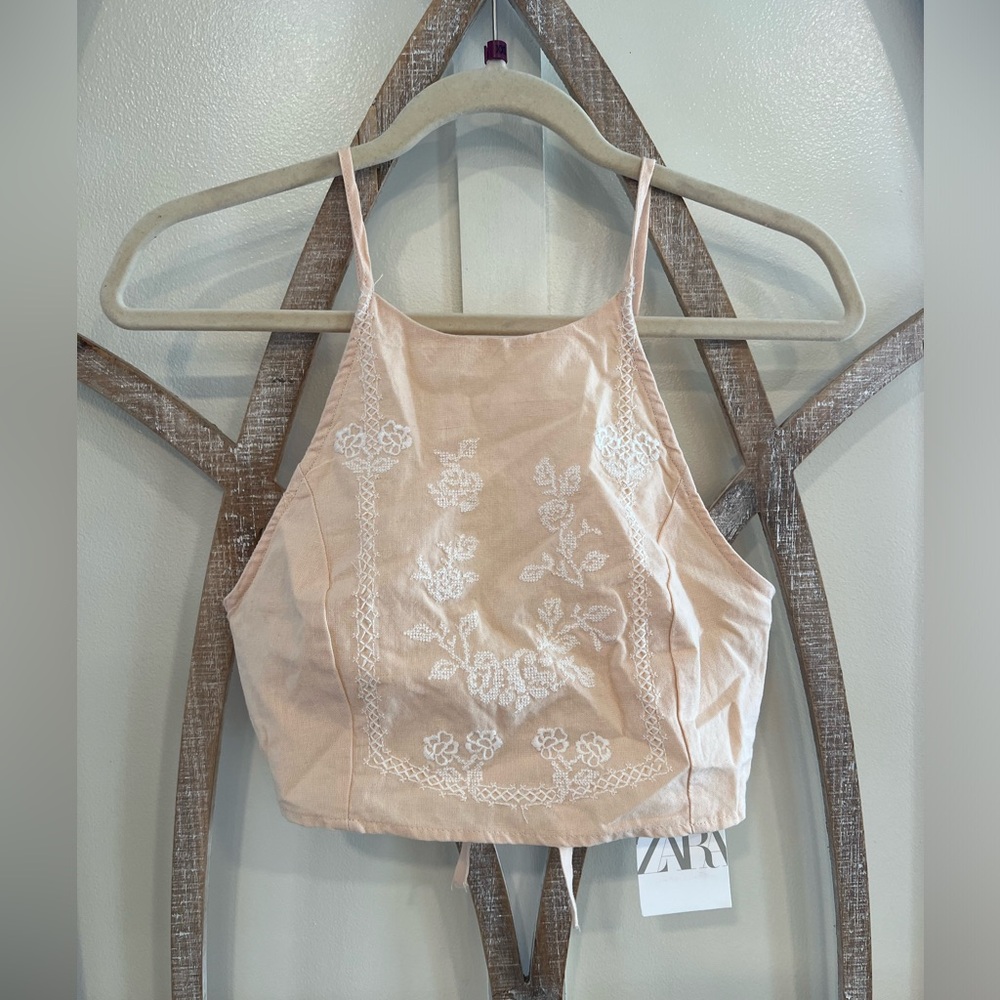 NWT ZARA CROP TOP XS